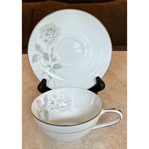 Set of 6 Cups & Saucers Noritake China  # 6002  Melrose Vintage Japan 1960s